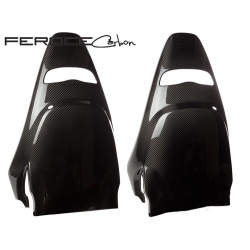 FIAT 500 ABARTH Carbon Fiber Sabelt Seat Trim Kit by Feroce - Carbon Fiber